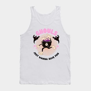 Ghouls just wanna have fun Halloween pumpkin Tank Top